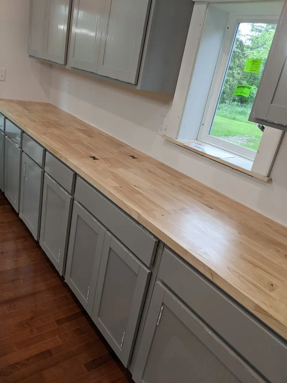 Butcherblock counter